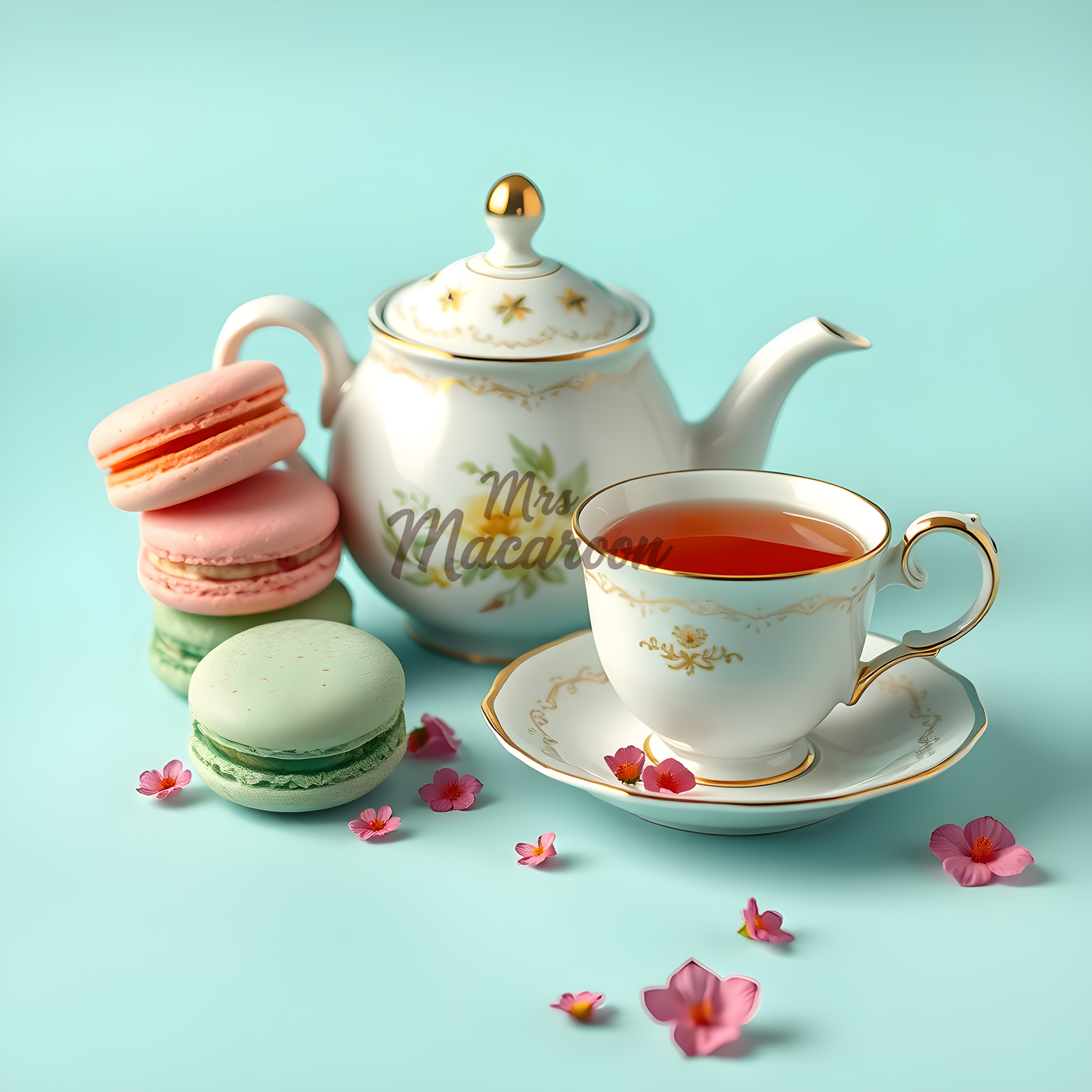 Magic Macaroons (No added Coloring) Box of 8 Multiple, Maximum Flavor Macaroons - Beautiful Macaroons Made with Love