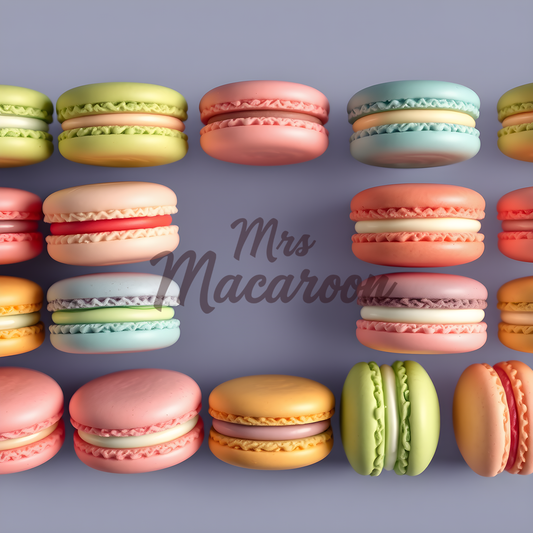 16 Box, Macaroon Mayhem Box of 16 Multiple Flavor Macaroons - Beautiful Macaroons Made with Love